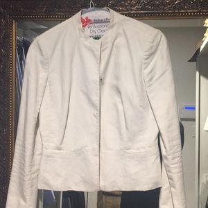 White linen jacket